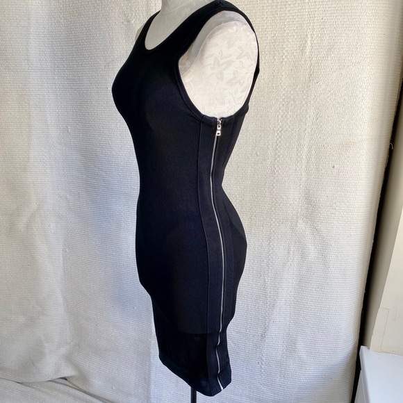 Robert Rodriguez XS Bodycon Zipper Dress Black - Picture 1 of 8